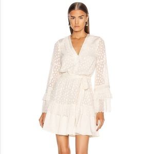 Alexis Katerina White Polka Dot Dress